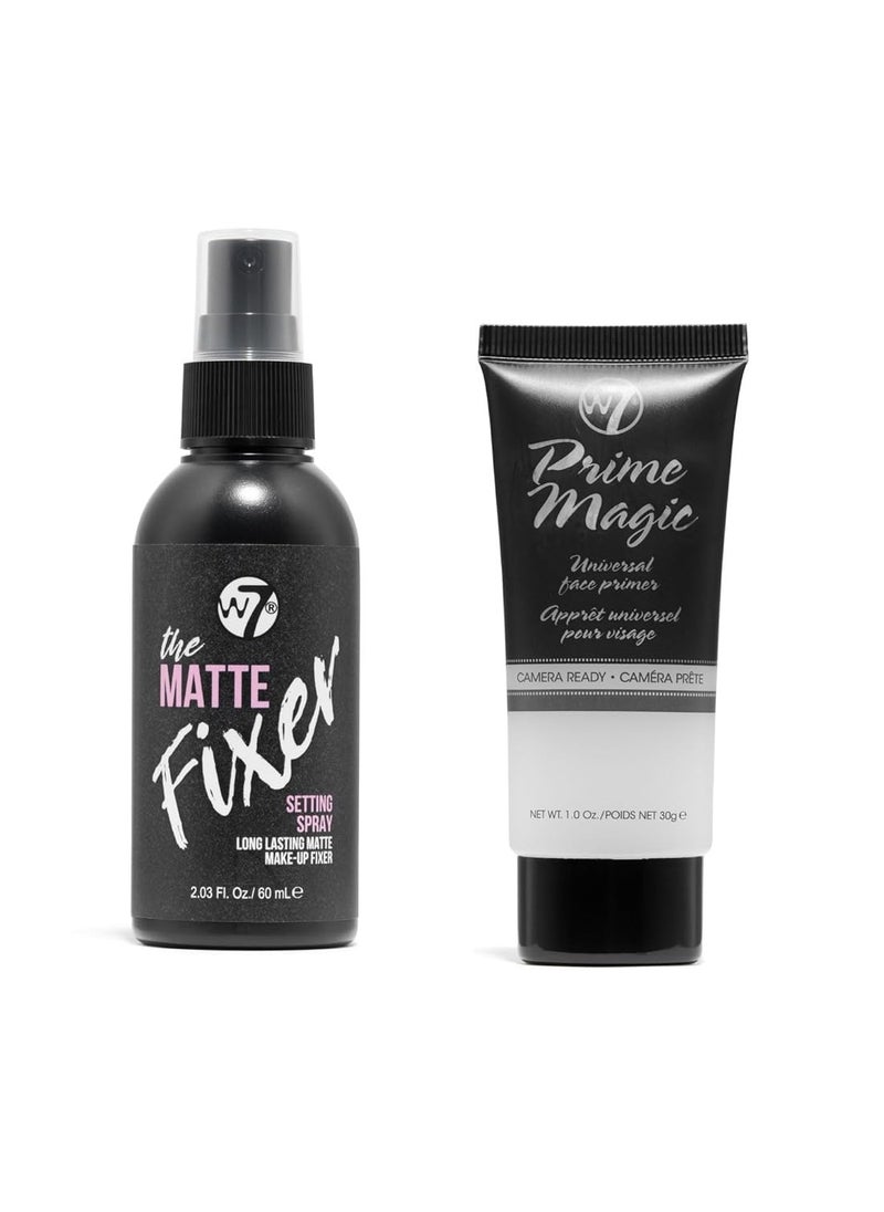 W7 W7 The Fixer Matte Set - Setting Spray & Primer Duo - Natural, Matte Finish  - Image 1