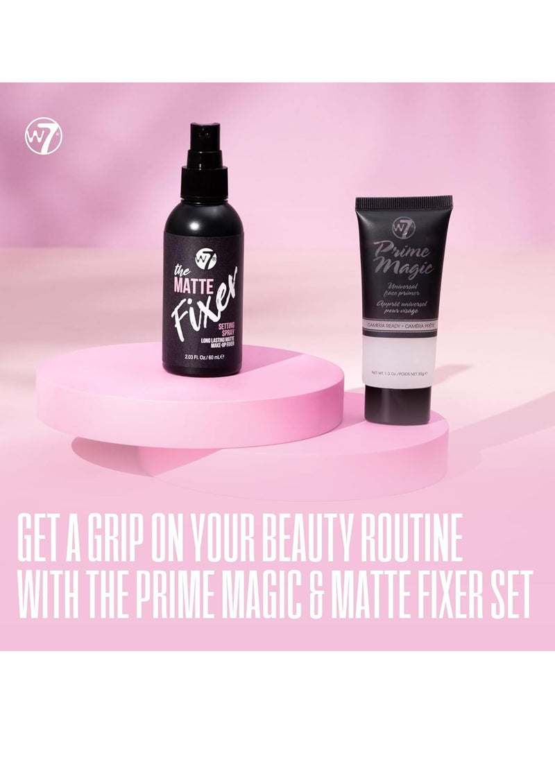 W7 W7 The Fixer Matte Set - Setting Spray & Primer Duo - Natural, Matte Finish  - Image 3