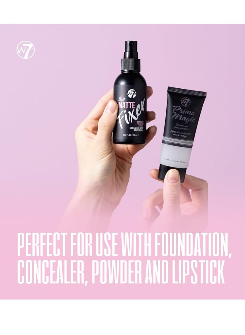 W7 W7 The Fixer Matte Set - Setting Spray & Primer Duo - Natural, Matte Finish  - Image 4