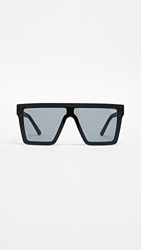 Quay - Sunglasses for Men and Women, Oversized Shield Shades, UV Protected Lenses (Hindsight, Black/Smoke Lens) - Image 2