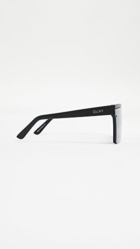 Quay - Sunglasses for Men and Women, Oversized Shield Shades, UV Protected Lenses (Hindsight, Black/Smoke Lens) - Image 5