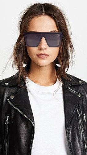 Quay - Sunglasses for Men and Women, Oversized Shield Shades, UV Protected Lenses (Hindsight, Black/Smoke Lens) - Image 3
