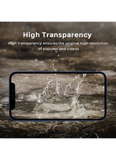 O Ozone Camera Lens Protector for Apple iPhone 13 Pro / iPhone 13 Pro Max Aluminum Frame Tough with Protective Film - Black  - Image 3