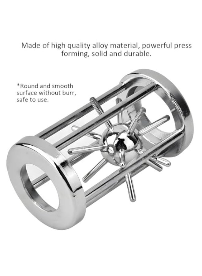 Brain Teaser Puzzles, 3D Highly Difficult Puzzles Toy, Metal Puzzle Disentanglement Puzzle Interlocking Unlock Iq Test, Puzzle Cast Metal Disentanglement Puzzle for Kids Adults Mind Games  - Image 2