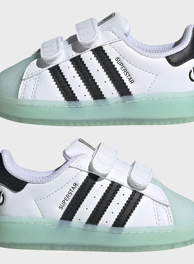 adidas حذاء للأطفال Superstar LED Lights Comfort Closure