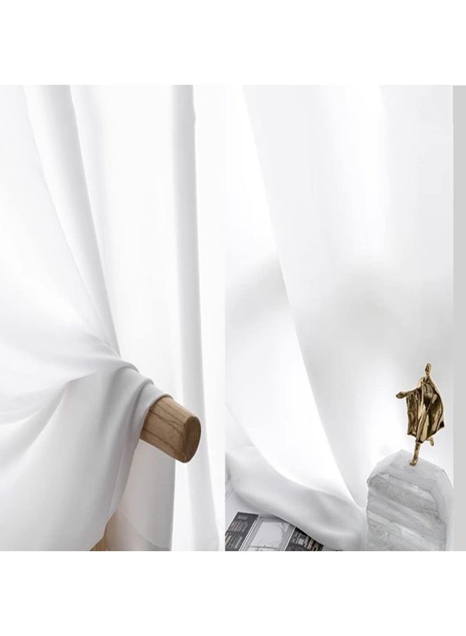 3m x 3m Wedding Backdrop White Large Party Backdrop Curtain Smooth Ice Silk Stage Background Curtain for Photography Shoot Photo Booth Props Decoration for Birthday,Baby Shower,Festival Event - Image 4