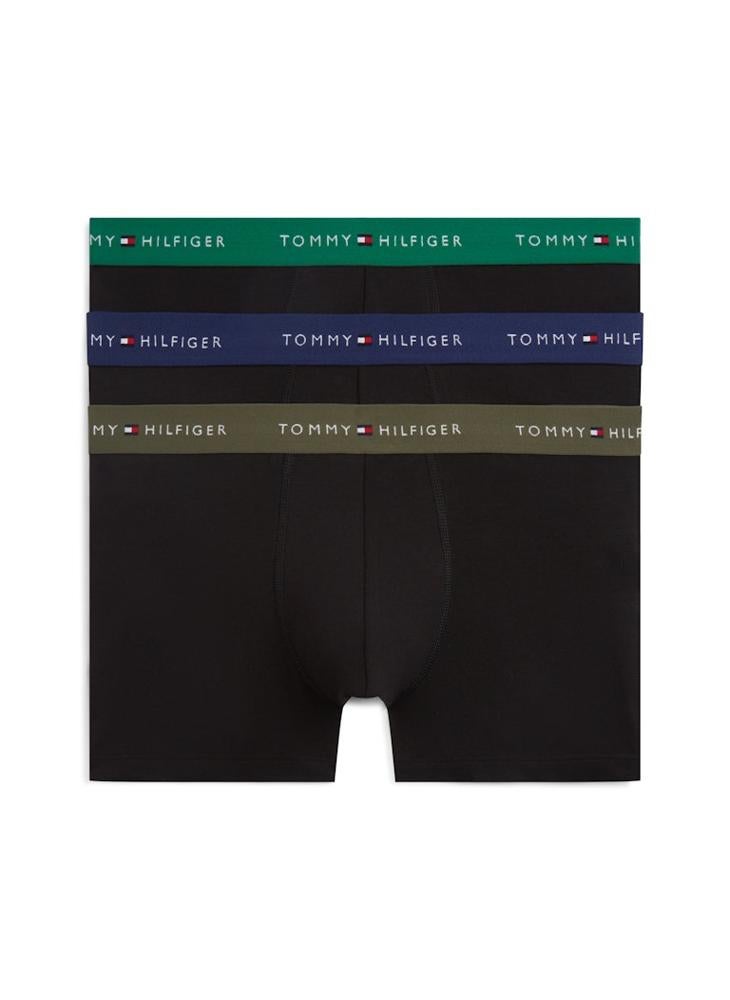 TOMMY HILFIGER 3-Pack Signature Repeat Logo Waistband Trunks - Image 1