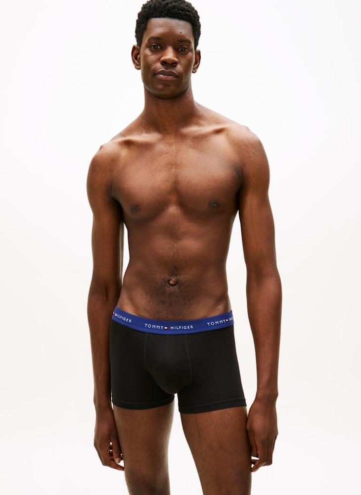 TOMMY HILFIGER 3-Pack Signature Repeat Logo Waistband Trunks - Image 4