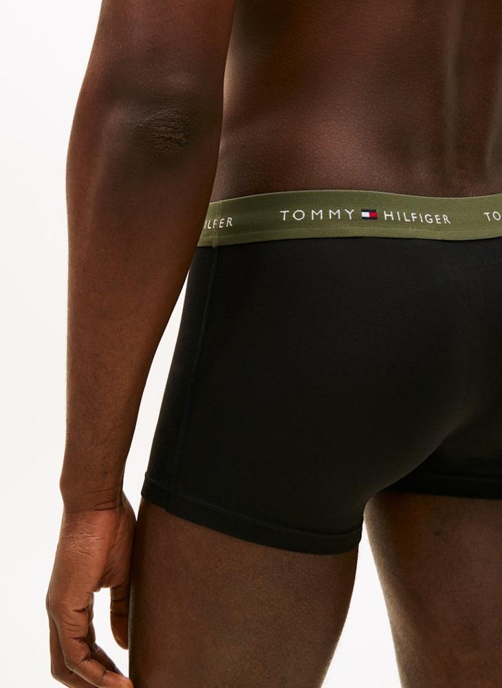TOMMY HILFIGER 3-Pack Signature Repeat Logo Waistband Trunks - Image 5