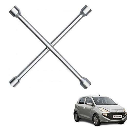 Autokaar 4 Way Car Tyre Screws Wrench Wheel Pana Spanner (17 x 18 x 19 x 21 mm) for Hyundai Santro - Image 1