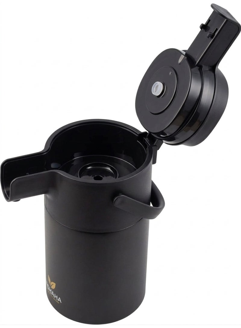 Shaha 4 Liter Stainless Steel Pressure Thermos Matt Black - Image 4