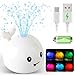 GIGILLI Baby Bath Toys for Kids Ages 13 Easter Basket Stuffers for Baby 1 2 3 Year Boy Girl Whale Bath Toy Sprinkler Light up Bath Toys for Babies 612 Months Toddlers Bathtub Toys Baby Birthday Gifts - Image 3