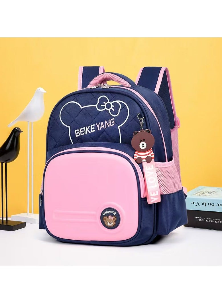 SIJINIAO SIJINIAO - Girls' Backpack, Girls' Backpack, Children's Primary School Backpack, Blue Pink, Backpack - Image 4