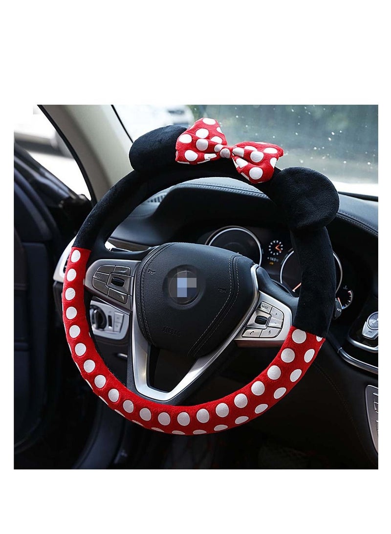 SYOSI Cartoon Steering Wheel Cover, Universal 15 Inch Anti-Slip Car Steering Wheel Cover for Women Men - Image 1