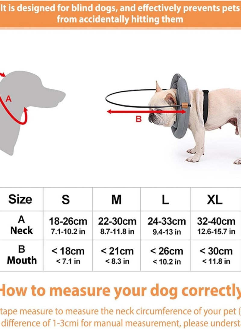 GGOOT Blind Dog Ring Collar - Adjustable Bumper Collar Anti-Collision | Eye Protection, Pet Products to Strengthen Confidence of Blind Dogs and Cats, Animals d  - Image 5