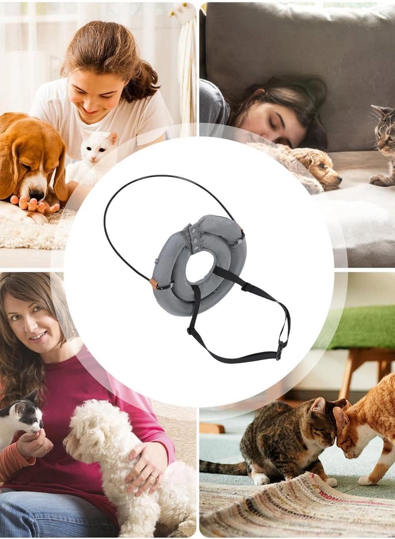 GGOOT Blind Dog Ring Collar - Adjustable Bumper Collar Anti-Collision | Eye Protection, Pet Products to Strengthen Confidence of Blind Dogs and Cats, Animals d  - Image 4