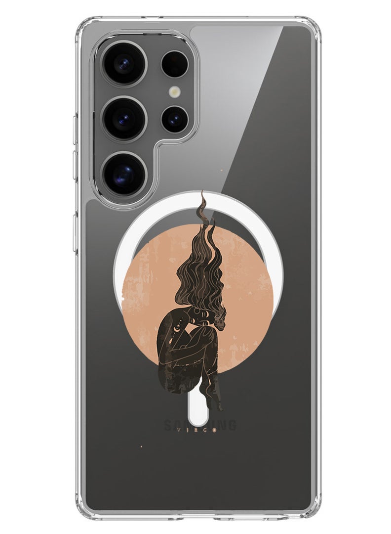 Theodor Magnetic Case for Samsung Galaxy S25 Ultra 6.9-inch Compatible with MagSafe Wireless Charging, Shockproof Phone Bumper Cover Virgo-01 - Image 1