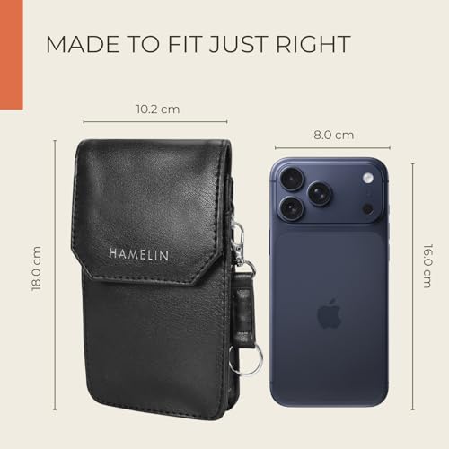HAMELIN Small Crossbody Mobile Sling Bag for Women | Stylish Phone Pouch with Adjustable Strap |Phone Purse For Women| Versatile Mobile Pouch for Girls | Ideal Gift For Woman | Black - Image 2