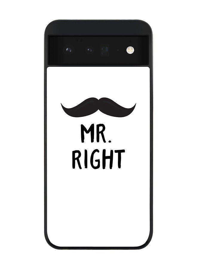 Stylizedd Rugged Black edge case for Google Pixel 6 5G Slim fit Soft Case Flexible Rubber Edges Anti Drop TPU Gel Thin Cover - Mr. Right - Image 1