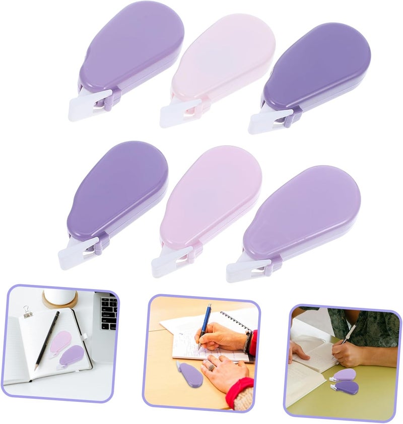 6pcs Tape Instant Eraser Tape for Students Compact Writing Supplies Easy to Use for School and Office Corrections - Image 3