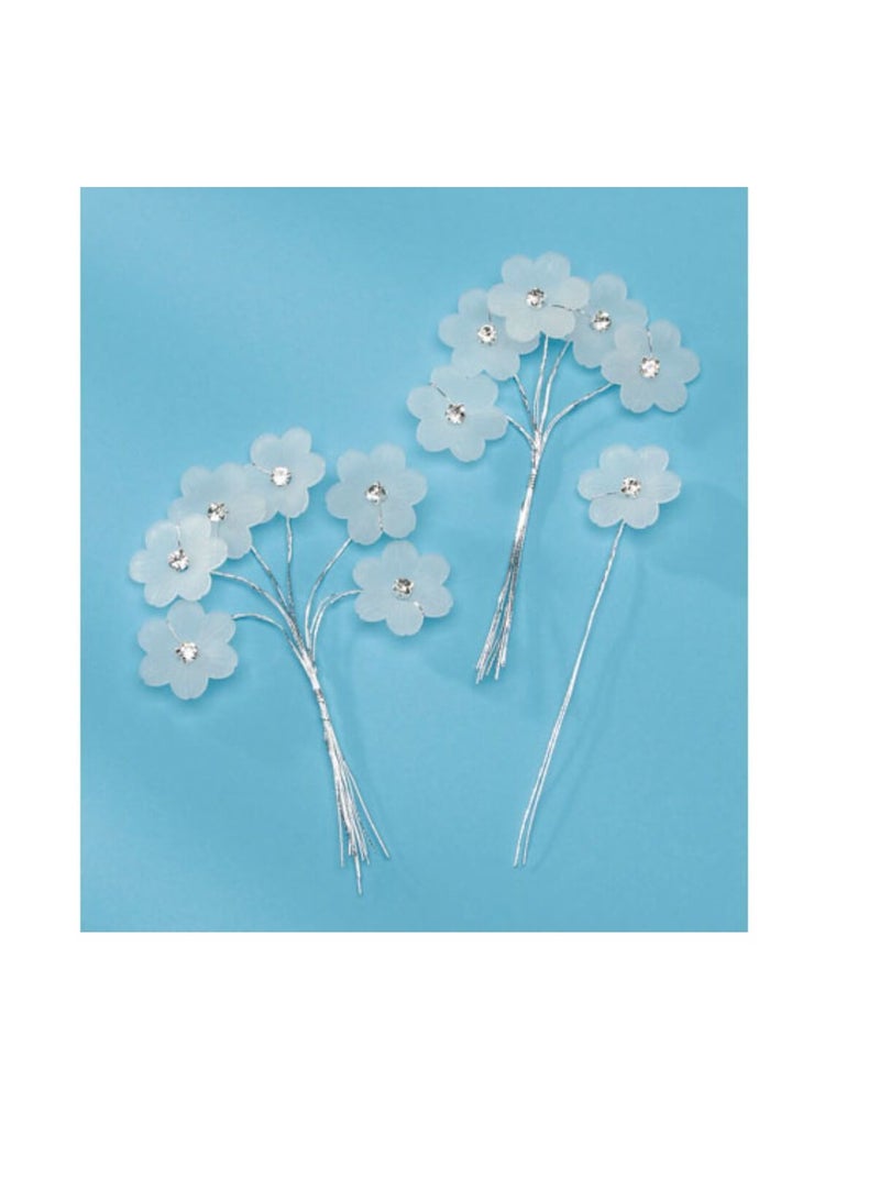 ديفيد توتيرا يختار زهور متجمد حجر الراين 12 قطعة - Image 1