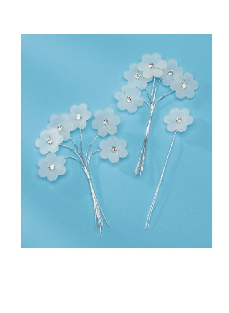 ديفيد توتيرا يختار زهور متجمد حجر الراين 12 قطعة - Image 3