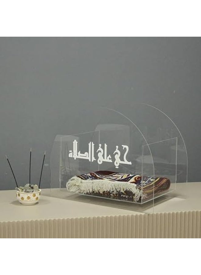 Horoof Home® Clear Acrylic Display Box with Arabic Calligraphy - Image 1