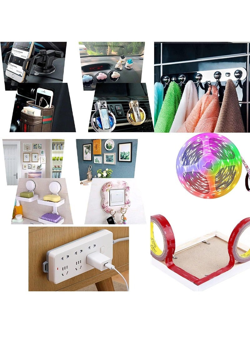 ثري ام شريط مزدوج على الوجه 2.5 سم*3meter ، شريط تثبيت شركات شديدة التحمل ، قابلة للإزالة قابلة للإزالة ، أضرار شريط لاصق قوية مقاومة للماء لملصق جدار الطلاء معلقة - Image 2