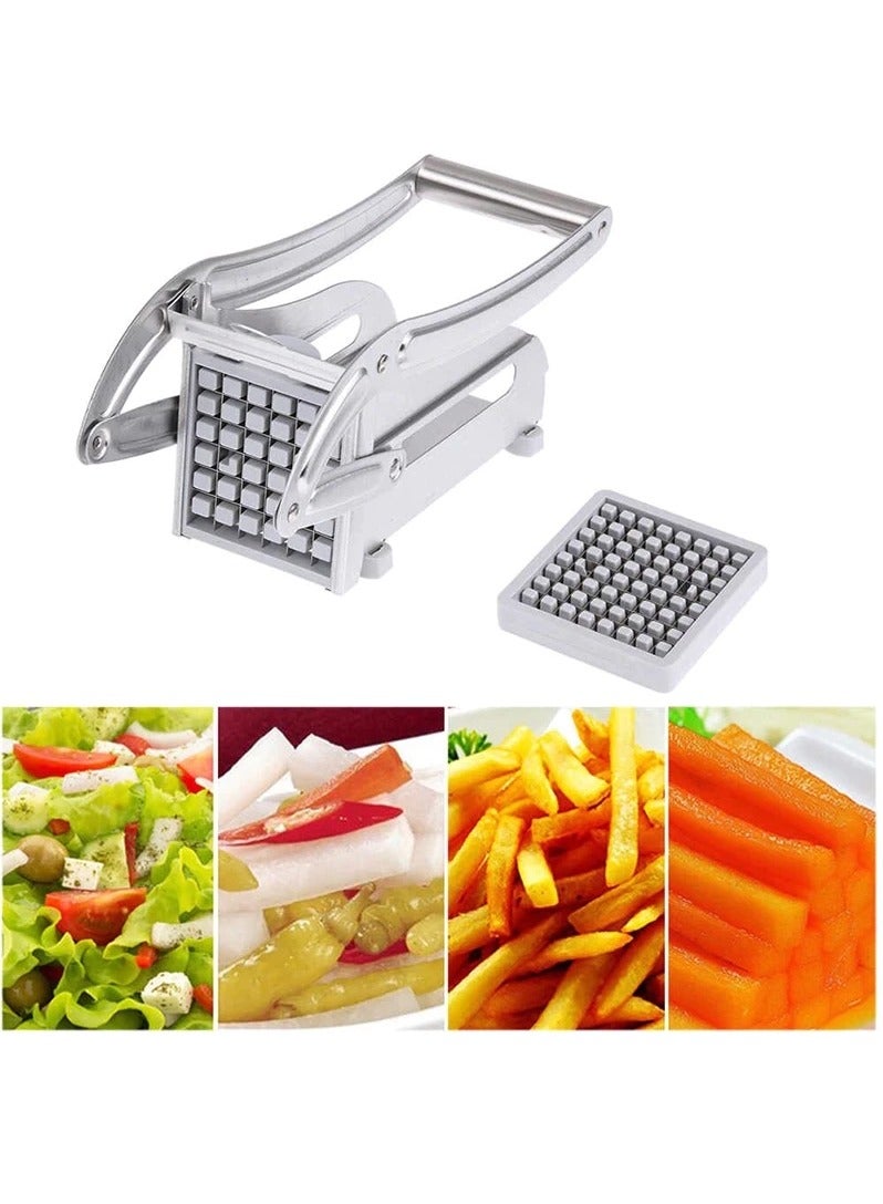 Potato Chipper with 2 changable Blades for Making Chips French Fries American Style Chips Stainless Steel - Image 2