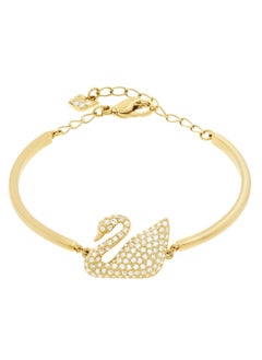 Chomel Swan Rhodium Plated Stone Studded Bracelet 5083133  - Image 1