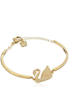 Chomel Swan Rhodium Plated Stone Studded Bracelet 5083133  - Image 3