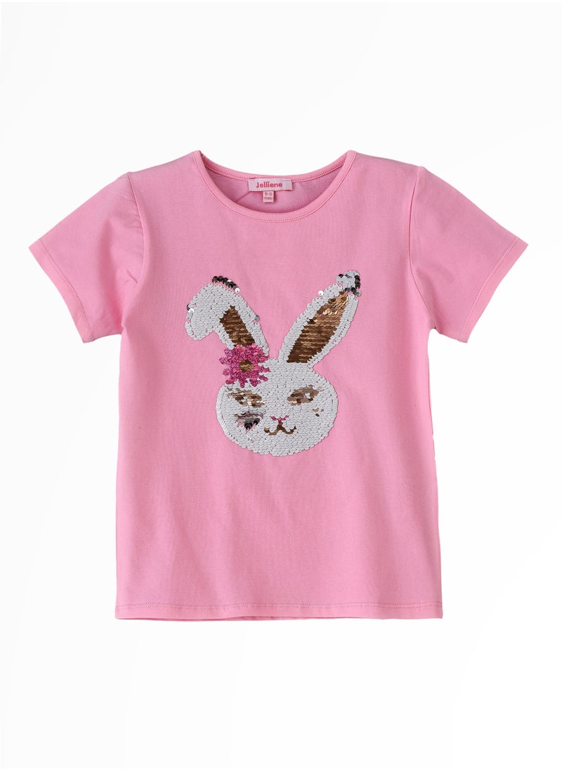 Jelliene Sunshine Squad: Girls' Comfy Cotton Tees Playful & Summer Fun  - Image 1