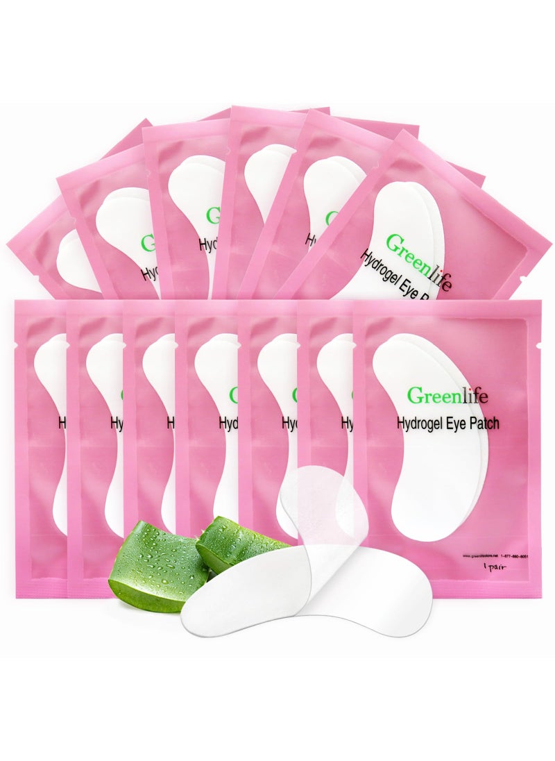 GreenLife 50 Pairs GreenLife 100 Naturel Eyelash Extension Under Eye Gel Pads patches kit Collagen 50 150 300 Pairs with Aloe Vera Hydrogel Eye Patches set for Eyelash Extension Supplies Tools 
