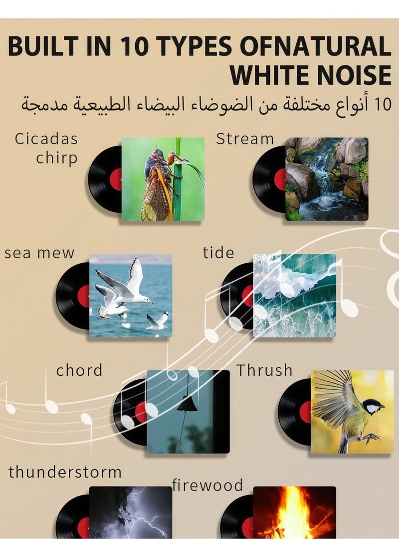 TDZDDYS Intelligent Touch Control, White Noise, Small Night Light, Colorful Color Change, Memory Timing, Portable, Soft Light, Not Dazzling, Bedroom, Bedside, Multi Scene Use - Image 5