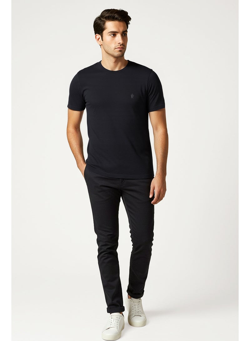 French Connection مجموعة من 3 تي شيرتات بياقة دائرية للرجال من فرنش كونكشن - رمادي، أزرق داكن وأزرق - Image 1