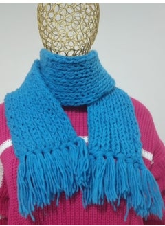 Puritopia Wonderful handmade crochet scarf for winter - Skyblue  - Image 2