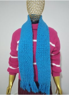 Puritopia Wonderful handmade crochet scarf for winter - Skyblue  - Image 1