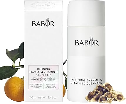 BABOR Refining Enzyme and Vitamin C Cleanser for Combination skin Oily Skin and for impure skin Enzymatic cleansing and Peeling powder 1 x 40 g - Image 1