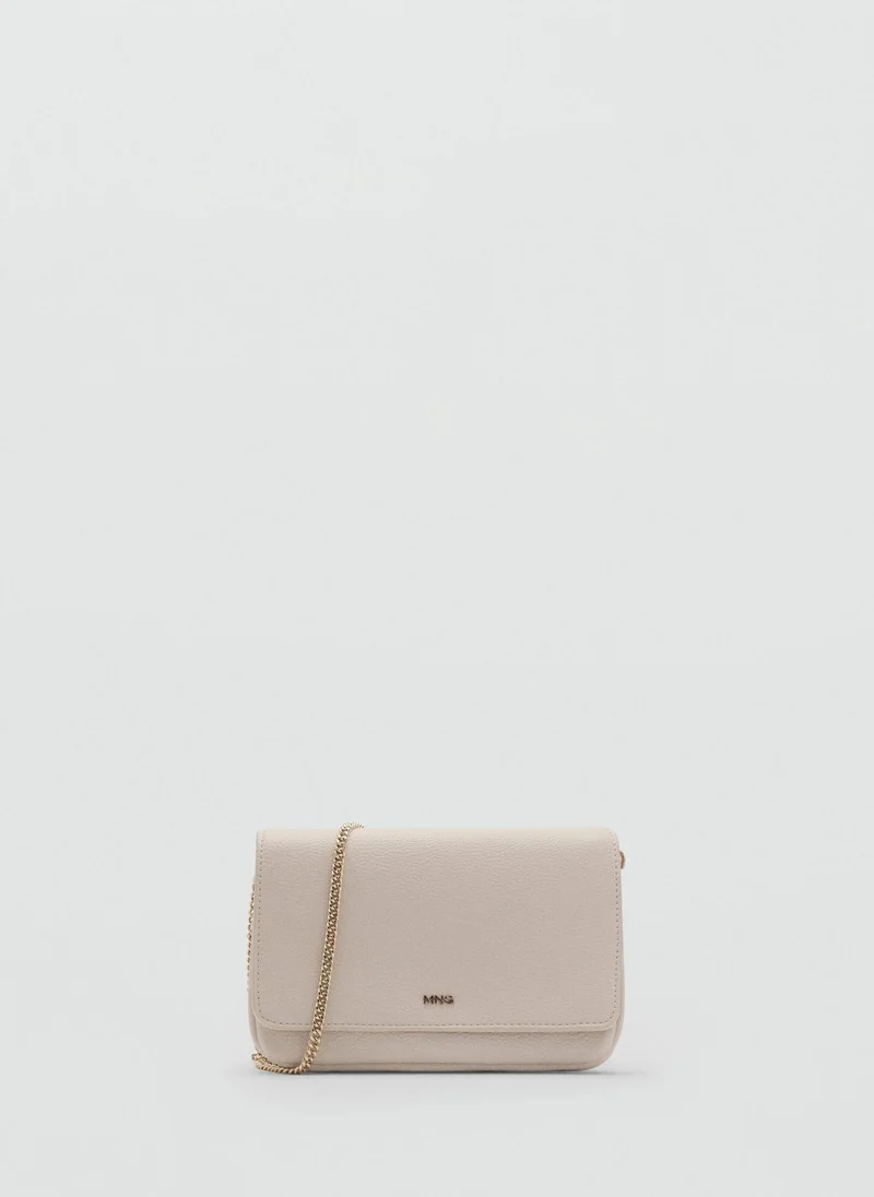 MANGO Corina Chain Detailed Flap Over Crossbody