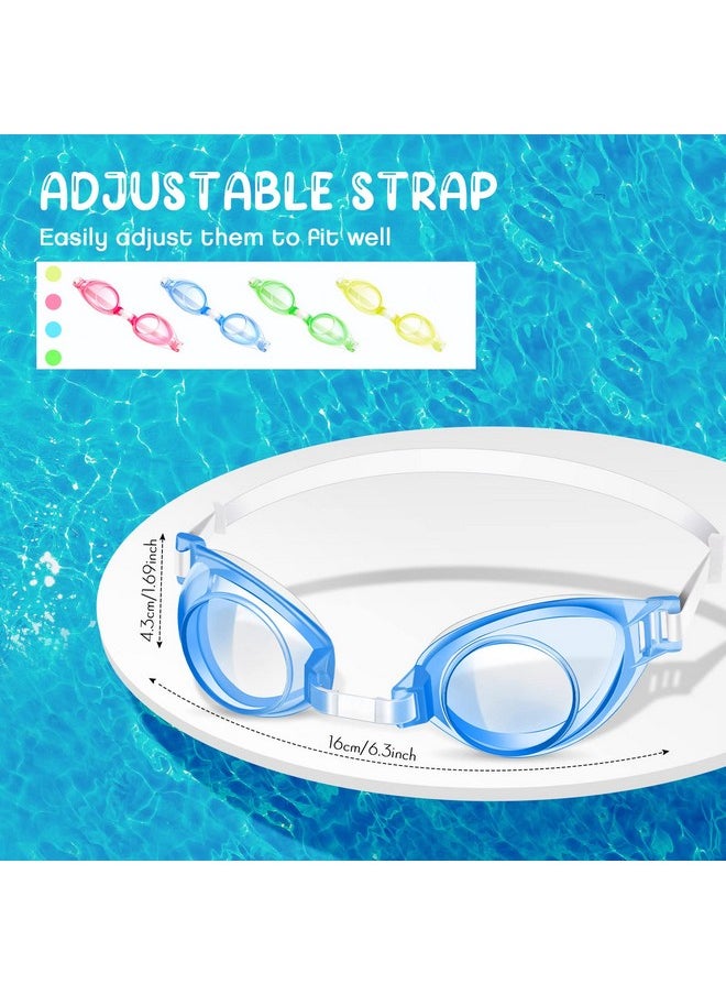 Konohan - 12 Pairs Summer Kids Swimming Goggles No Leaking Swim Goggles Kids Pool Goggles Wide View Swim Glasses Clear Water Goggles With Adjustable Strap For Youth Children Teens Boys Girls Aged 6 14 4 Colors - Image 1