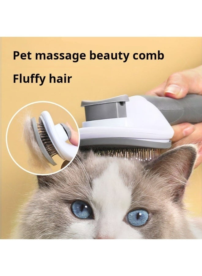 5Pcs Cat Grooming Kit Pet Care Set With Massage Comb Nail Clipper Dense Tooth Comb Beauty Comb Hair Removal Glove For Bathing Cleaning Shedding And Daily Pet Care - Image 3