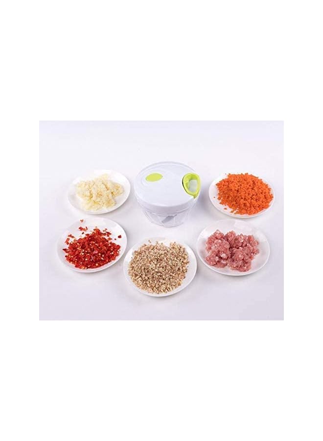 PROMASS مفرمة يدوية صغيرة لتقطيع الخضروات والطعام بشفرة من الفولاذ المقاوم للصدأ، 400 مل - Image 4