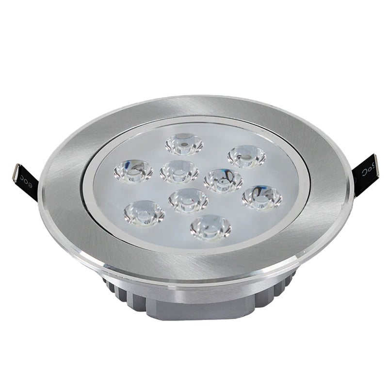 9W LED Downlight Ceiling Lamp Spot Light Recessed AC85-265V Lamp + LED Driver for Home Illumination (Warm white) - Image 1