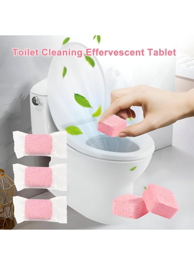 Convenient fruit-scented toilet cleaning tablets, fast stain removal, scented and deodorizing toilet cleaning tablets - 24 tablets - Image 5