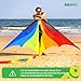 Doinfly TriangularShaped Kite Easy to Control with an Eyecatching Design it is Perfect for Outdoor Entertainment and Suitable for Beginners to use Large Rainbow Delta Kite28m 28m - Image 4