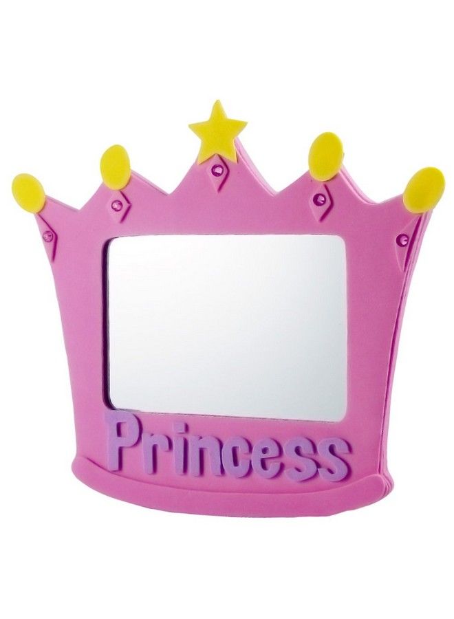 EMILYSTORES Eva Unbreakable Size 5 Inch Pink Princess Mirror 1Pc - Image 2