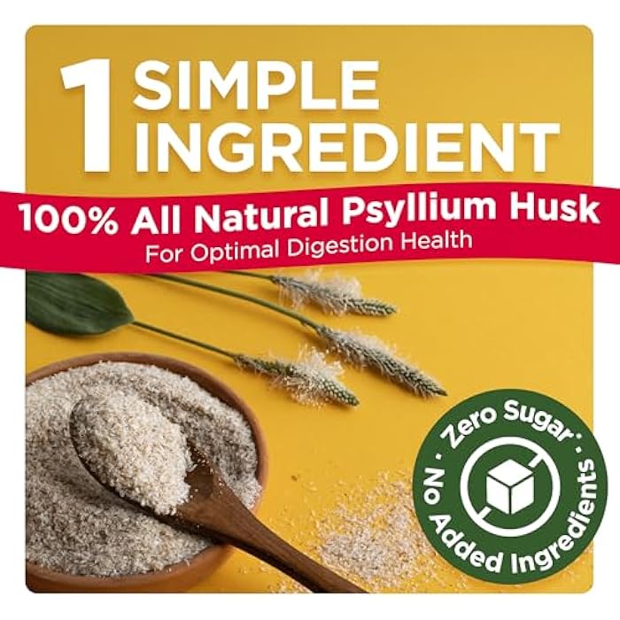 Konsyl Daily Psyllium Fiber Powder - 19oz, 90 Servings, Natural Unflavored Soluble Dietary Fiber Supplement - Psyllium Husk Prebiotic for Digestive Support and Gut Health - Sugar Free, Keto & Vegan - Image 3
