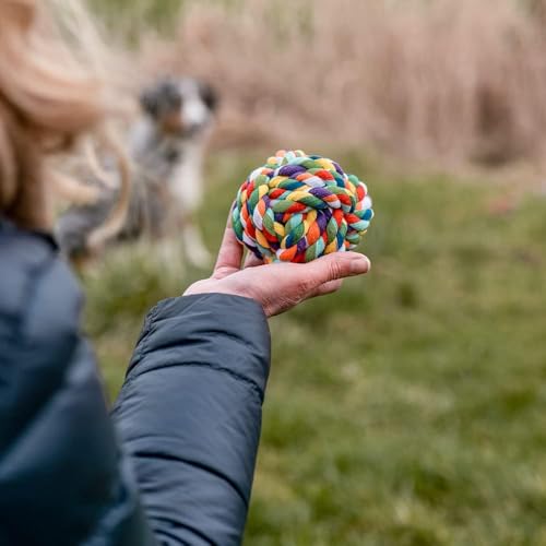 Agirav Dog and Puppy Toy Set - Chew, Teething, Rope, and Tug Toys for Small to Medium Dogs - Washable Cotton Rope for Dogs (Rope Ball) - Image 3