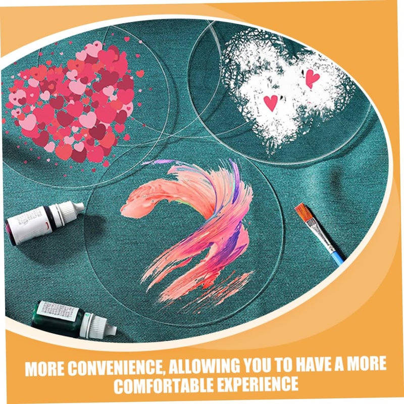 30Pcs Clear Acrylic Circles For DIY Crafts Photo Frames Party Decor Sturdy Lightweight Plates - Image 4