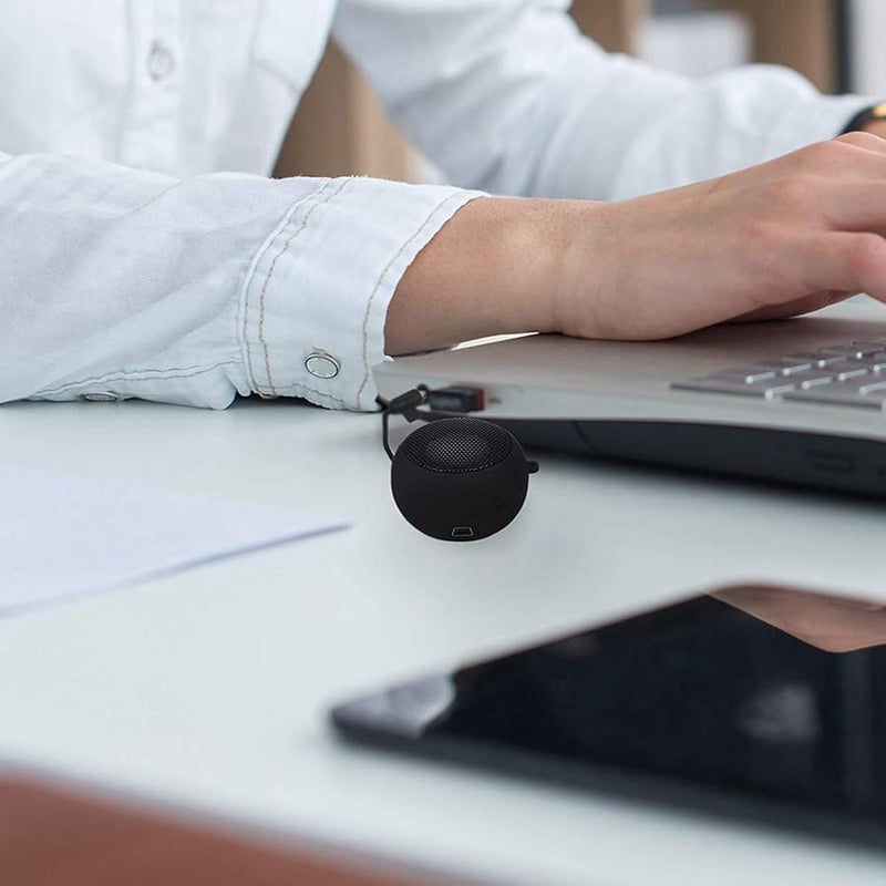 مكبر صوت سفر محمول صغير قابل لإعادة الشحن مع مدخل مساعد 3.5 مم لمقبس سماعات الرأس - Image 3